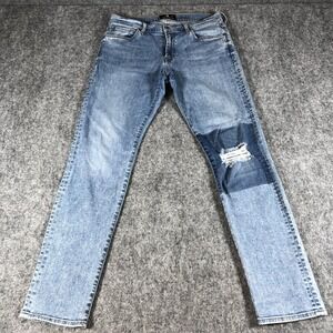 7 For All‎ Mankind Adrien Jeans Mens 31 Light Wash Luxe Performance Distressed
